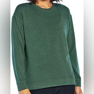 ORVIS Green Soft Cozy Crewneck Pullover Sweatshirt